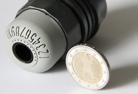 Campanello brake Campanello brake size comparison with two-euro coin